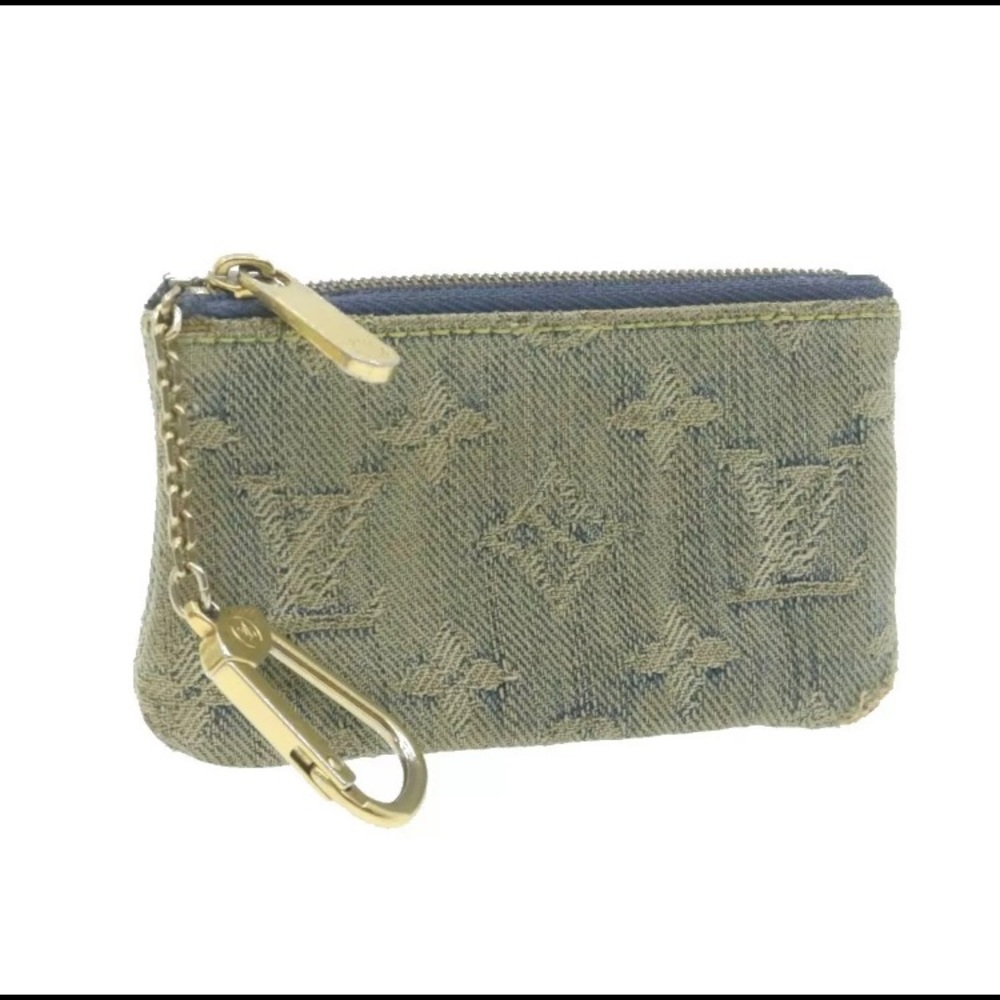 LOUIS VUITTON Monogram Denim Cles Coin Purse